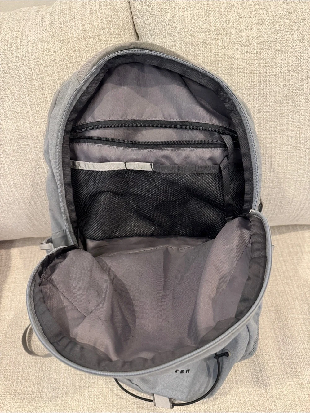 The North Face Jester Backpack - Light Gray with Black Accents